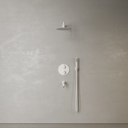 Faro 3-Way Thermostatic Shower With Handheld Shower & Bath Spout