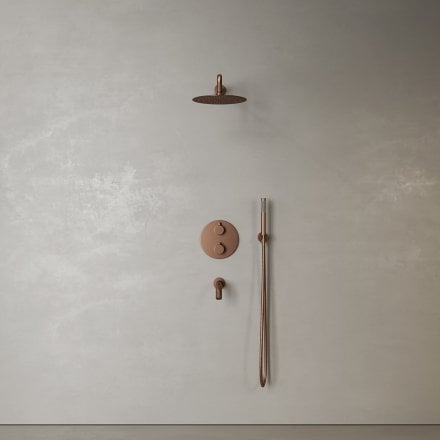 Faro 3-Way Thermostatic Shower With Handheld Shower & Bath Spout