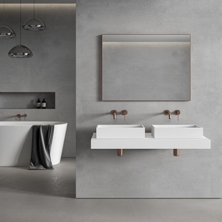 Faro Brushed Copper Mirror 1000mm