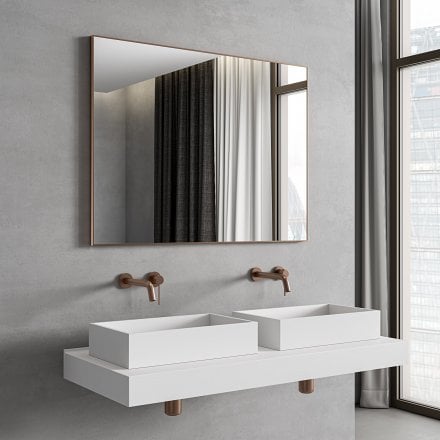 Faro Brushed Copper Mirror 1000mm