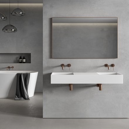 Faro Brushed Copper Mirror 1200mm