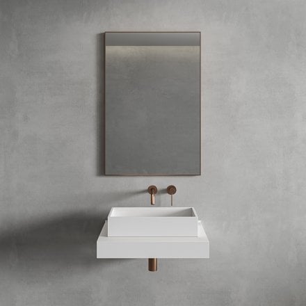 Faro Brushed Copper Mirror 600mm