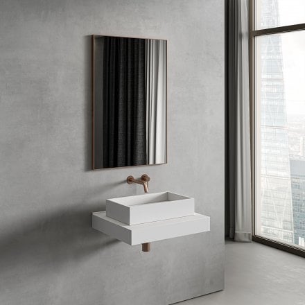 Faro Brushed Copper Mirror 600mm