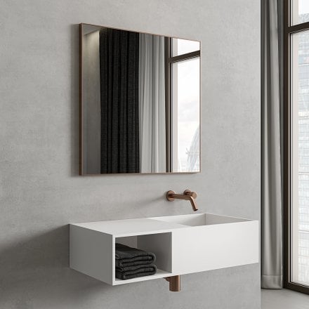 Faro Brushed Copper Mirror 700mm