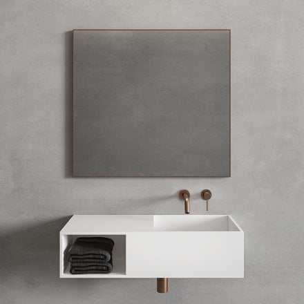Faro Brushed Copper Mirror 800mm