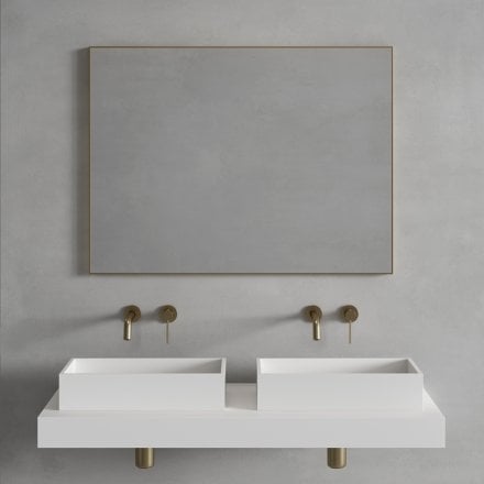 Faro Brushed Gold Mirror 1000mm
