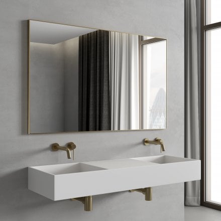 Faro Brushed Gold Mirror 1200mm