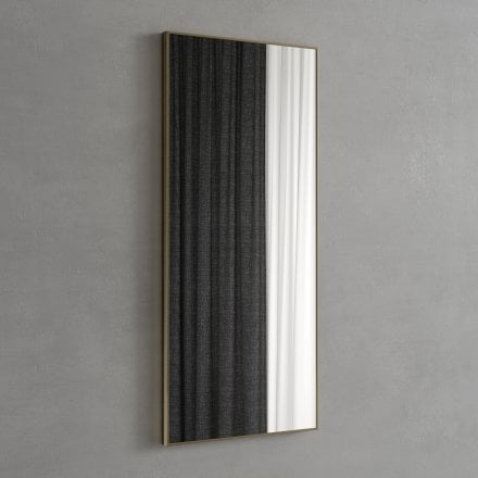 Faro Brushed Gold Mirror 400mm