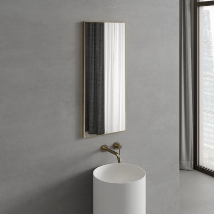 Faro Brushed Gold Mirror 400mm