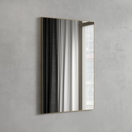 Faro Brushed Gold Mirror 600mm