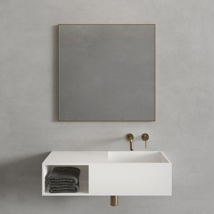 Faro Brushed Gold Mirror 700mm