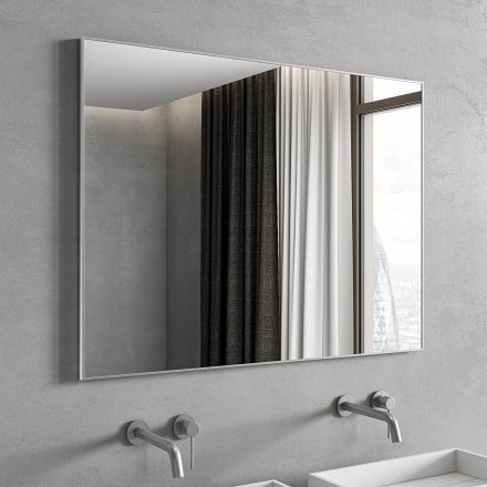 Faro Brushed Stainless Mirror 1000mm