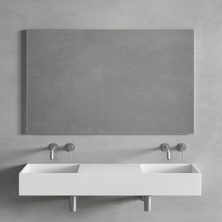Faro Brushed Stainless Mirror 1200mm