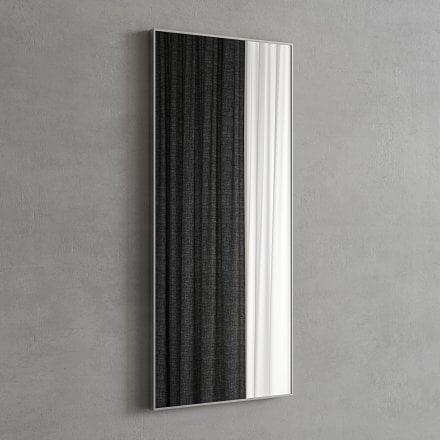 Faro Brushed Stainless Mirror 400mm