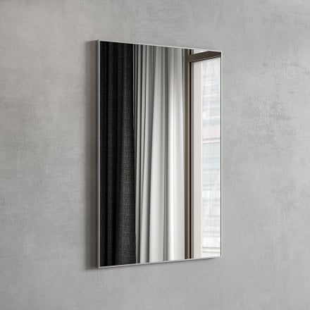 Faro Brushed Stainless Mirror 600mm