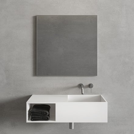 Faro Brushed Stainless Mirror 700mm