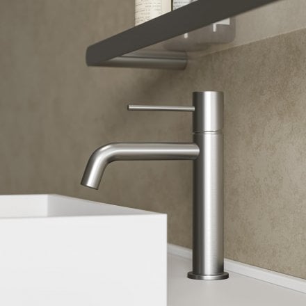 Faro Curved Spout Basin Mixer Tap