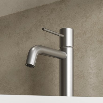Faro Curved Spout Basin Mixer Tap