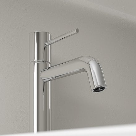Faro Curved Spout Basin Mixer Tap