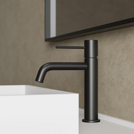 Faro Curved Spout Basin Mixer Tap