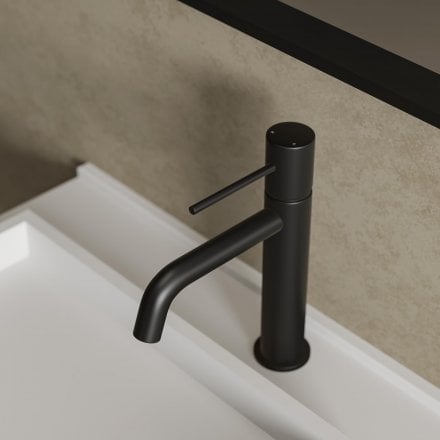 Faro Curved Spout Basin Mixer Tap