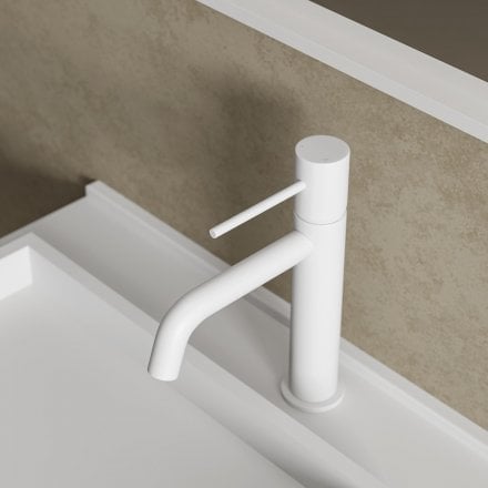 Faro Curved Spout Basin Mixer Tap