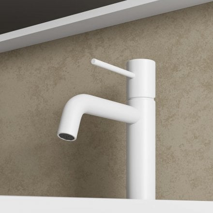 Faro Curved Spout Basin Mixer Tap