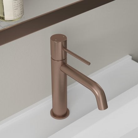 Faro Curved Spout Basin Mixer Tap