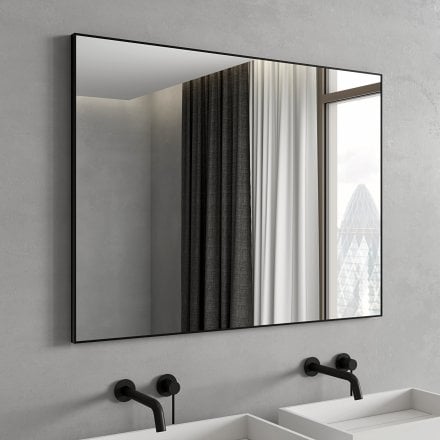 Faro Matt Black Mirror 1000mm