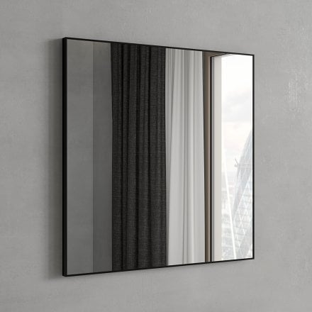 Faro Matt Black Mirror 700mm