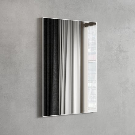 Faro Matt White Mirror 600mm