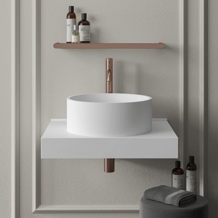 Faro Tall Curved Spout Basin Mixer Tap