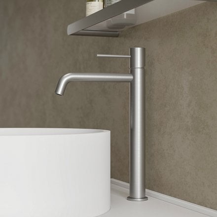 Faro Tall Curved Spout Basin Mixer Tap