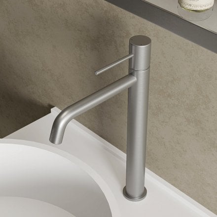 Faro Tall Curved Spout Basin Mixer Tap
