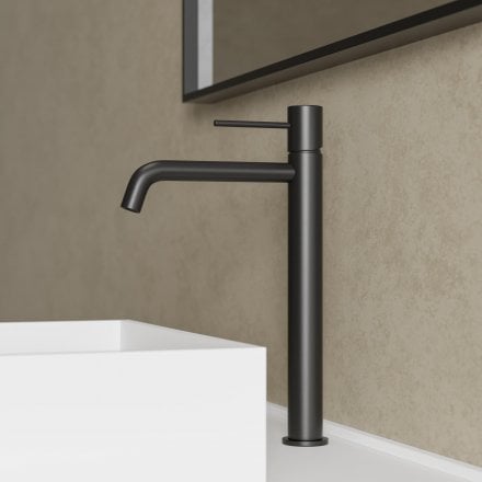 Faro Tall Curved Spout Basin Mixer Tap