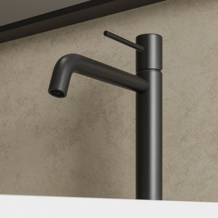 Faro Tall Curved Spout Basin Mixer Tap