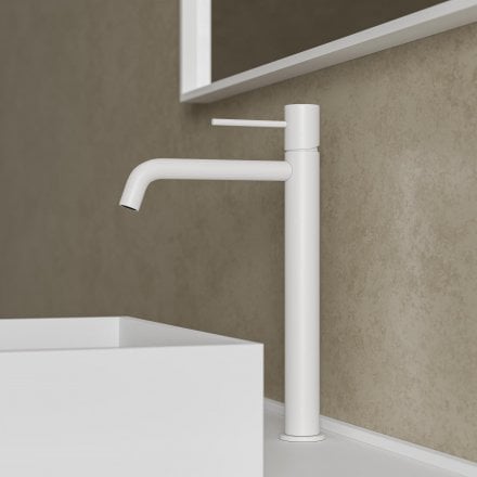 Faro Tall Curved Spout Basin Mixer Tap
