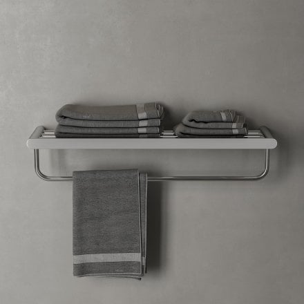 Faro Towel Shelf With Rail 600