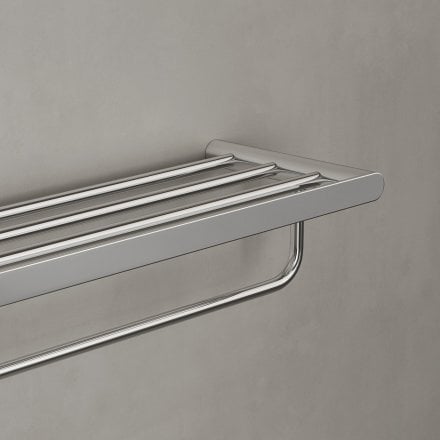 Faro Towel Shelf With Rail 600