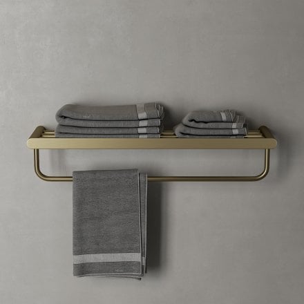 Faro Towel Shelf With Rail 600