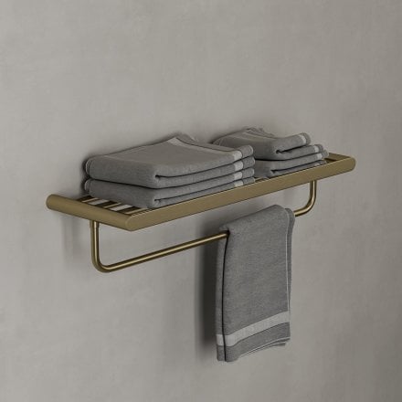 Faro Towel Shelf With Rail 600