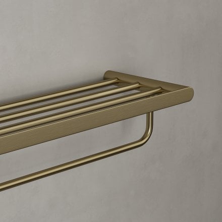 Faro Towel Shelf With Rail 600