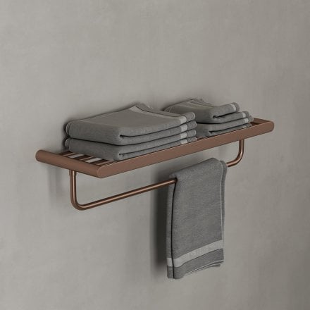 Faro Towel Shelf With Rail 600