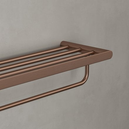 Faro Towel Shelf With Rail 600