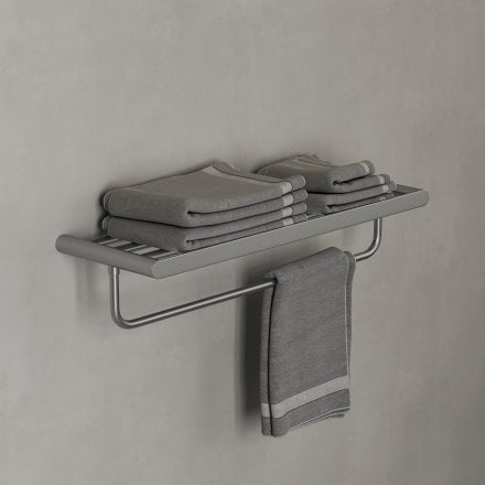 Faro Towel Shelf With Rail 600