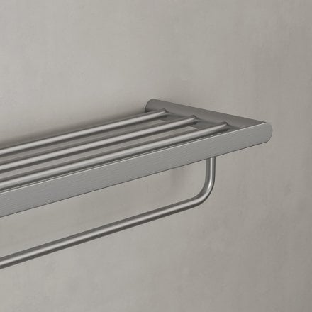 Faro Towel Shelf With Rail 600