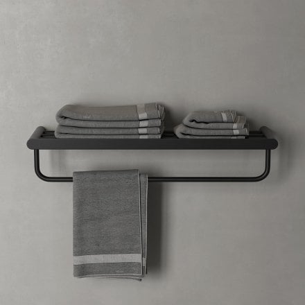 Faro Towel Shelf With Rail 600