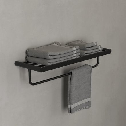 Faro Towel Shelf With Rail 600