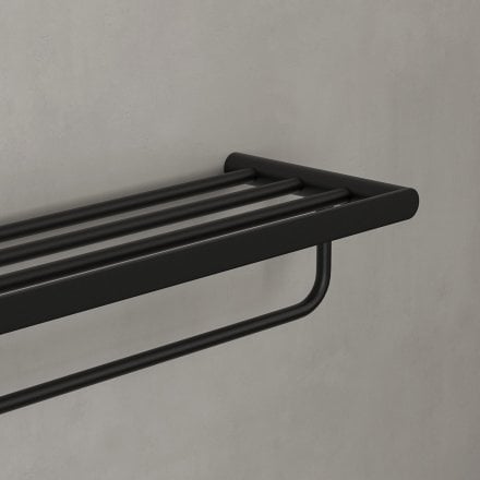 Faro Towel Shelf With Rail 600