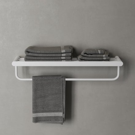 Faro Towel Shelf With Rail 600